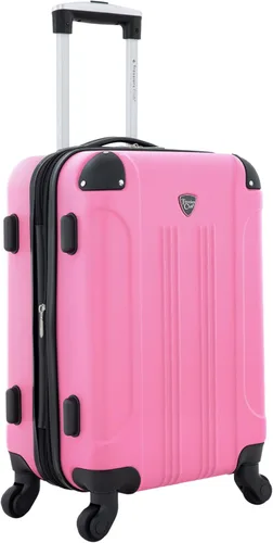 Vista 2 de Travelers Club Chicago - Equipajes giratorios y extensibles rígidos, Rosa encendido