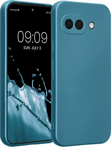 Vista 266 de kwmobile Funda compatible con Google Pixel 9 - Funda protectora delgada de TPU para teléfono - Acabado mate suave - Piedra antigua