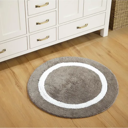 Vista 10 de Better Trends - Alfombra de baño 100% algodón reversible, altamente absorbente y lavable a máquina, suave, tapete de ducha para piso de baño