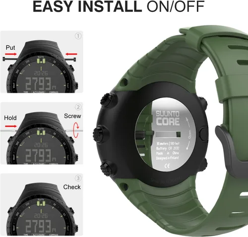 Vista 8 de MoKo Adjustable TPU Band Compatible with Suunto Core Sports Watch
