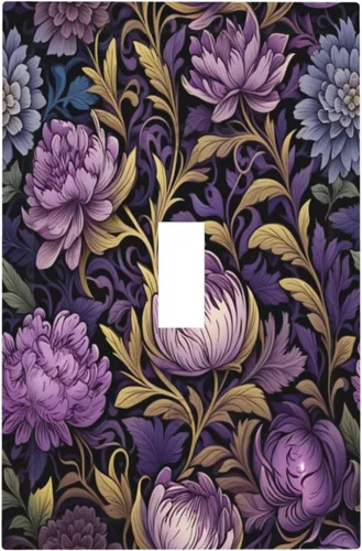 Vista 118 de Decorative Outlet Covers Blue Background White Cat Daisy Floral 2-Gang 1-Gang Wall Plate Single Toggle/Rocker Farmhouse Style Light Switch Covers