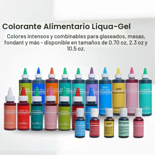 Vista 6 de Chefmaster Liqua-Gel - Colorante para alimentos, 0.70 onzas, aguacate