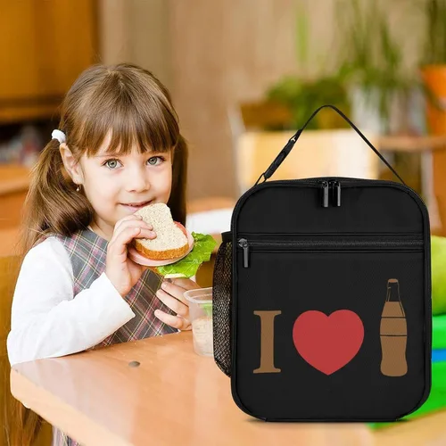 Vista 7 de I Love Coke - Lonchera térmica reutilizable, bolsa portátil para hombres y mujeres