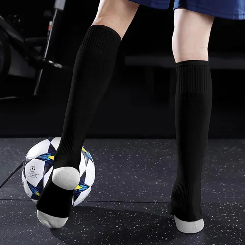 Vista 6 de GRAPMKTG 3 pares de calcetines de fútbol de fútbol para jóvenes, calcetines de béisbol y sóftbol para mujeres y hombres y niñas