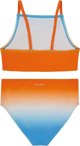 Vista 2 de Calvin Klein Traje de baño de una pieza para niñas con protección solar UPF 50+