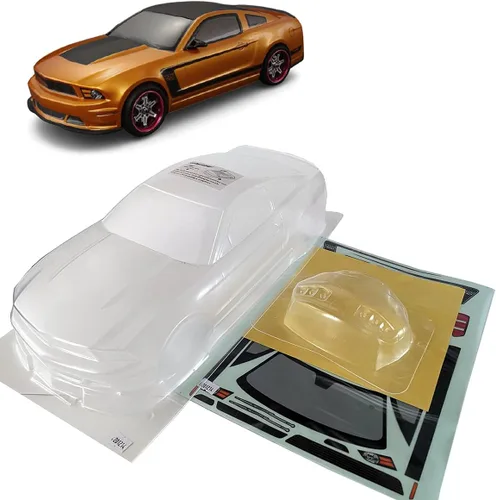 Vista 9 de 1/10 Escala RC Onroad Racing Drift Touring Car Transparente Lexan Carcasa Transparente (Challenger SRT8)