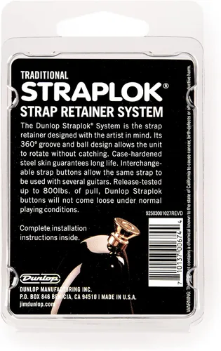 Vista 3 de Dunlop SLS1501N Straplok System, Latón