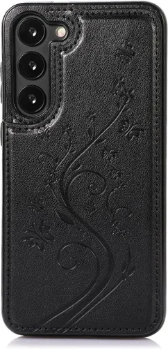 Vista 7 de Asuwish Funda para Samsung Galaxy S23 Plus/S23+ 5G de 6.6 pulgadas con protector de pantalla de vidrio templado, funda de cuero con soporte