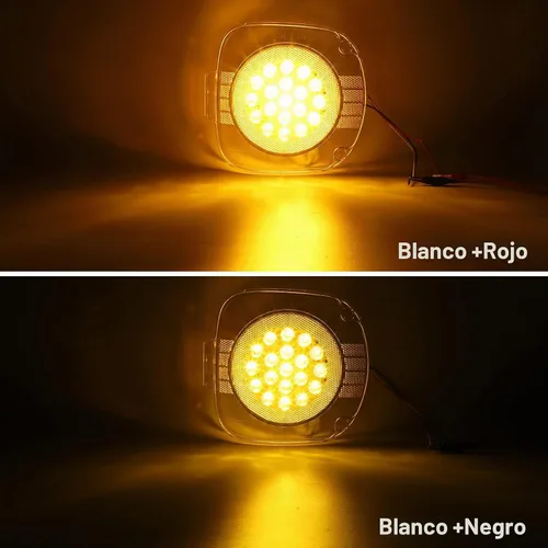 Vista 3 de Partsam Par de 19 luces LED ámbar de señal de giro delanteras, lámparas de esquina con lente transparente de repuesto para Freightliner Century