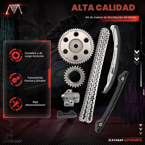Vista 5 de Kit de cadena de distribución del motor para Mazda 3 2004-2007 2.0L, para Mazda 5 2006/2007, para Mazda 6 2003-2007 2.3L, para Mazda Tribute