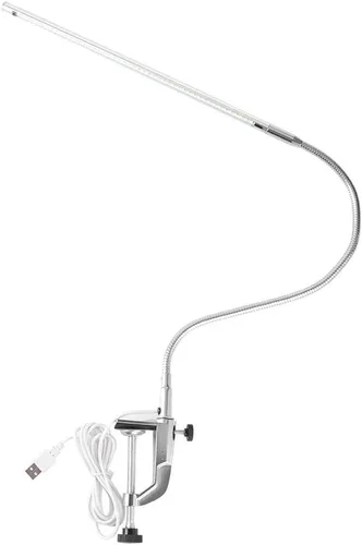 Vista 7 de ANGGREK Lámpara de escritorio LED, clip ajustable, lámparas de mesa USB para manicura, lectura y cuidado de los ojos, abrazadera en luces