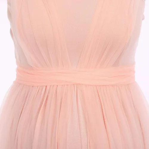 Vista 5 de Vestido de maternidad de manga larga con hombros descubiertos para mujer, de tul elegante, ajustado, para baby shower, fotografía, maxi vestido
