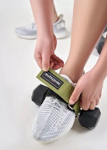 Vista 2 de Accesorio para mancuernas de pies, entrenador Tibialis, correa de tobillo con mancuernas para levantamiento de pesas, equipo de ejercicio