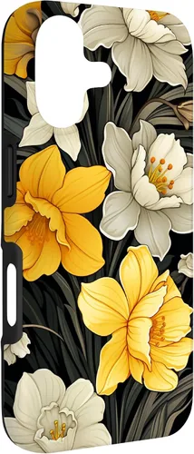 Vista 3 de Daffodil Flower Pattern Modern Floral Case for iPhone 17