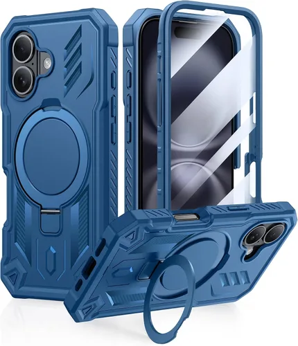 Vista 30 de FNTCASE Funda para iPhone Air Phone Case: Compatible con MagSafe Protector de pantalla integrado Soporte con grado militar a prueba de caídas