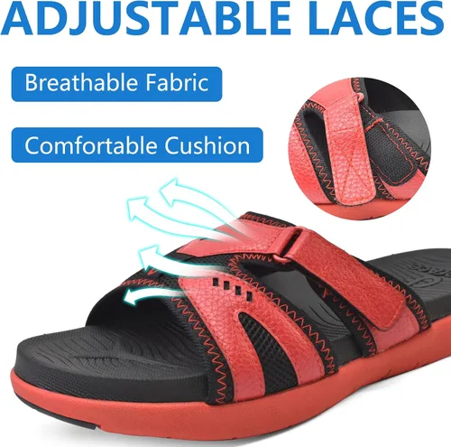 Vista 4 de COFACE Sandalias de recuperación deportiva para hombre, fascitis plantar, suaves, ligeras, ortopédicas