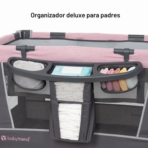 Vista 7 de Baby Trend Simply Smart - Centro de guardería para niños, color rosa