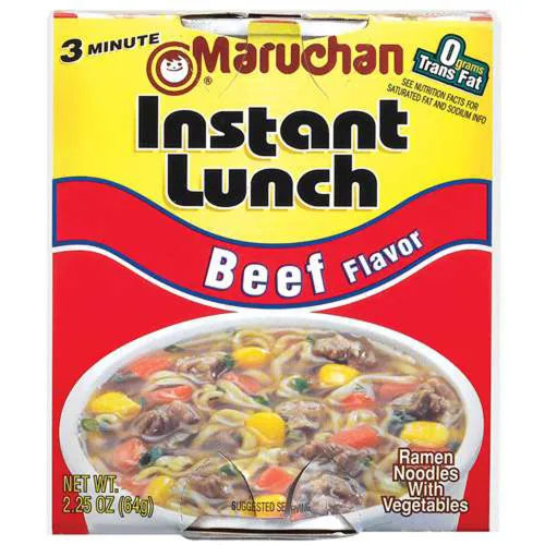Vista 4 de Maruchan Sopa instantánea con sabor a carne, 2.25 oz