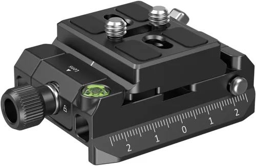 Vista 7 de SmallRig Placa de montaje para abrazadera de liberación rápida Arca-Swiss y placa inferior para tipo Manfrotto con montaje de abrazadera de varilla