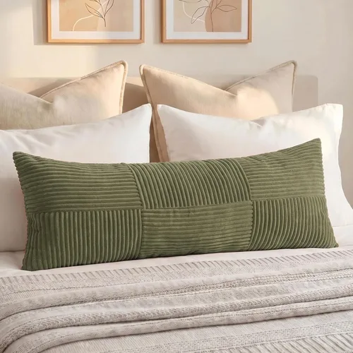 Vista 74 de Fancy Homi - Paquete de 2 fundas de almohada decorativas de color verde oliva pequeñas de 12 x 12 pulgadas para sala de estar, sofá, cama