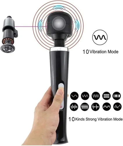 Vista 3 de Masajeador eléctrico de mano, herramienta eléctrica para pies, cuello, espalda, mano, pierna, brazo, dolores musculares para mujeres y hombres