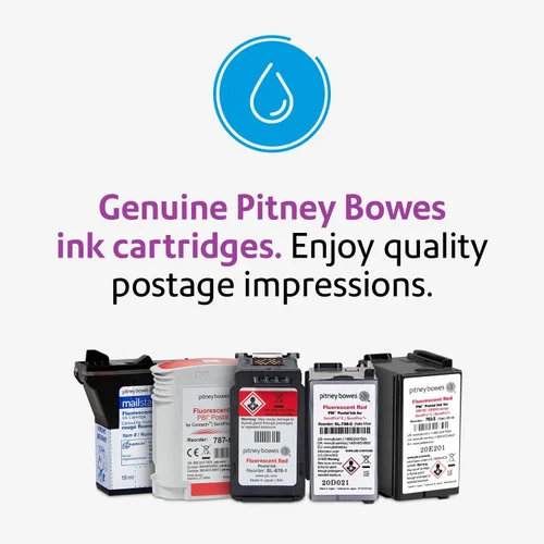 Vista 6 de Pitney Bowes SL-870-1 - Cartucho de tinta para SendPro Mailstation, tinta roja, 0.3 fl oz