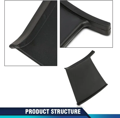 Vista 8 de PIT66 Alerón trasero con soporte rígido y estabilizador compatible con Subaru Impreza WRX STi 2002-2007, 4 piezas