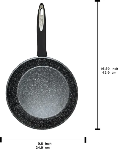Vista 3 de Zyliss Ultimate Ceramic Cookware - Sartén antiadherente para una preparación saludable de comidas, de calentamiento rápido y fácil de limpiar