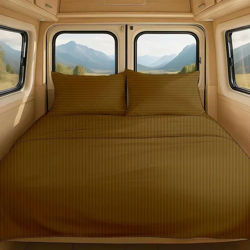 Vista 71 de NON Sticky cotton Juego de sábanas cortas de algodón egipcio de alta calidad para caravana, 4 piezas, bolsillo profundo de 12 pulgadas, suave, fácil