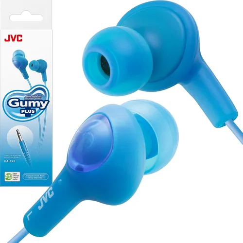 Vista 9 de JVC HAFX5A Gummy Plus audífonos con aislación de sonido, peppermint blue Blanco Coconut