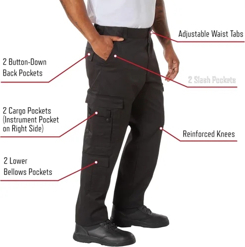 Vista 2 de Rothco EMT Pants Comfortable First Responder Uniform Performance Utility Cargos