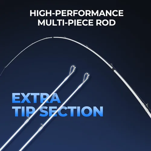Vista 4 de KastKing Centron Lite Travel Fishing Rods, Portable 4/5 Piece Spinning & Casting Rods, Extra Twin-Tip, IM6 Graphite Blanks, Stainless Steel Guides