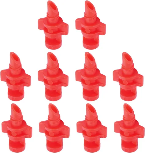 Vista 10 de MroMax 20 piezas de 180 grados micropulverizador automatizador boquilla de rociador hidropónico aeropónico ventilador jet para jardín en miniatura