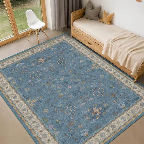 Vista 140 de Hazo Haus – Alfombra pequeña para entrada, cocina o baño, antideslizante con base de goma, resistente a las manchas y a la decoloración, diseño