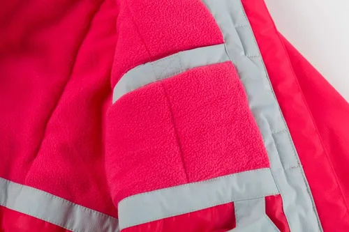 Vista 56 de Chaqueta de esquí impermeable para niñas, chaqueta de snowboard para exteriores, resistente al viento, con forro polar, abrigo de nieve cálido
