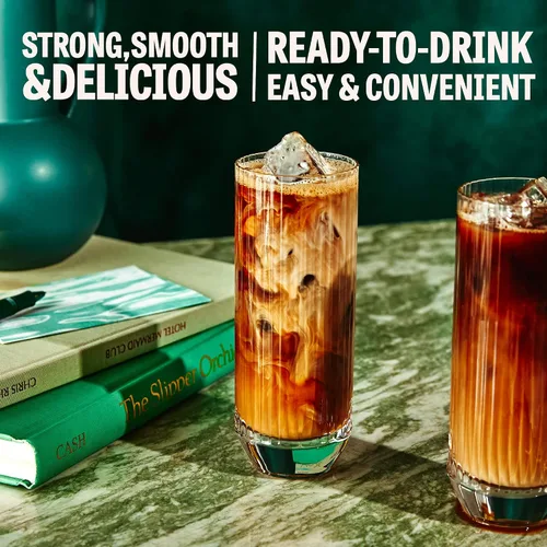 Vista 5 de Wandering Bear Café helado orgánico de vainilla fría, 32 onzas líquidas, 1 paquete, extra fuerte, suave, orgánico, sin azúcar, estable en el estante