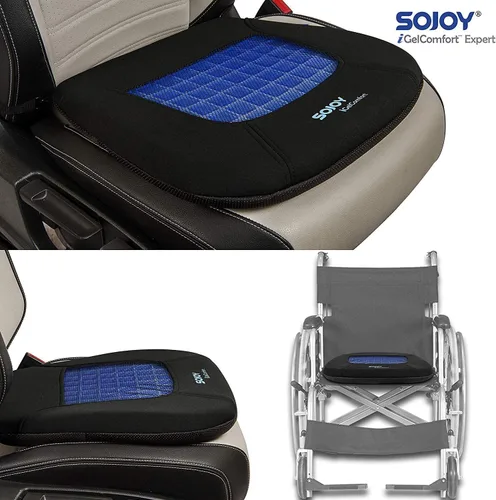 Vista 4 de Cojín de gel Sojoy IGelComfort para coxis, ortopédico, Negro