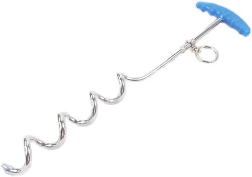 Vista 9 de Cadenas para perros pequeños para exteriores, correa de patio y estaca resistente para perro, correa de estaca para perro, correa de pila