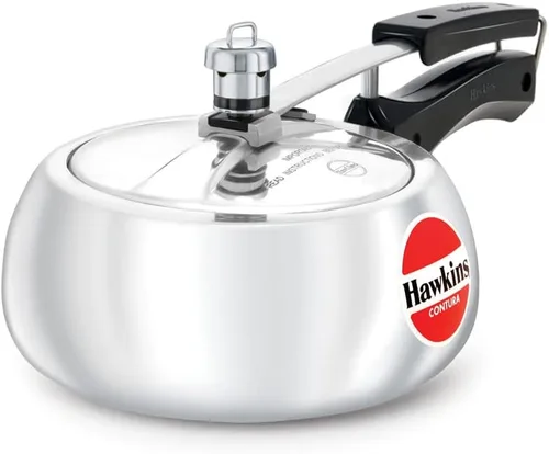 Vista 9 de Hawkins HC15 Contura - Olla a presión de 1,5 litros, pequeña, aluminio, color plateado