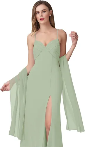 Vista 24 de Chales de gasa para mujer, bufandas para dama de honor, boda, noche, graduación, fiesta, ocasiones especiales, vestidos de 90 x 20 pulgadas