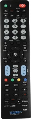 Vista 7 de HQRP Control remoto compatible con LG 47LH30 47LH40 47LH50 47LH55 47LH85 47LH90 47LK520 47LW5600 47LW980T 47LX6500 LCD LED HD TV Smart 1080p 3D