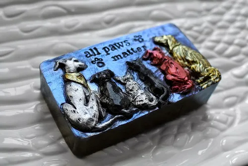 Vista 9 de All Paws Matter - Molde de silicona, jabón, cera de yeso, resina de arcilla de 5 onzas para perros y gatos
