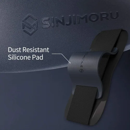 Vista 5 de Sinjimoru - Agarre para teléfono con banda de silicona – Cómodo soporte de una mano y soporte con patas para smartphones, tablets y eReaders