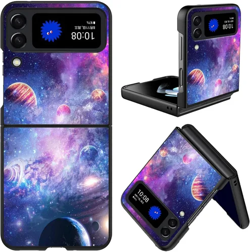 Vista 21 de Diseñada para Samsung Galaxy Z Flip 4 5G, funda rígida para teléfono de PC, a prueba de golpes y caídas, patrones de moda para una protección Gatos