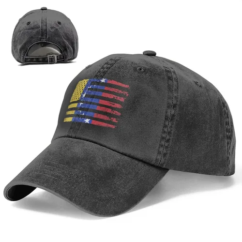 Vista 9 de Gorra de béisbol con bandera de Venezuela estadounidense