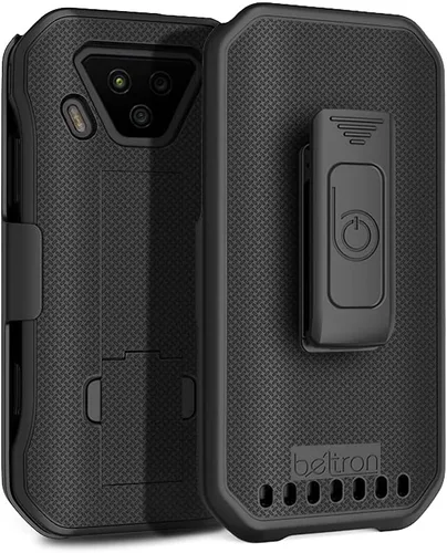 Vista 4 de BELTRON DuraForce Ultra 5G UW - Funda con clip, resistente con clip giratorio para cinturón para Kyocera DuraForce Ultra 5G E7110 (Verizon). Negro