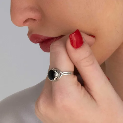 Vista 8 de 925 Sterling Silver Gemstone Rings for Women - Anniversary Rings for Women - Sterling Silver Rings for Women - Dainty Sterling Silver Rings