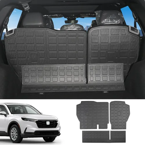 Vista 20 de powoq - Alfombrilla para maletero compatible con Honda CRV 2012-2016, revestimiento para cajuela TPE, alfombrilla de carga de repuesto para Honda