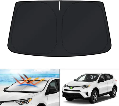 Vista 77 de KUST Parasol para parabrisas para BMW X1 F48 2016, 2017, 2018, 2019, 2020, 2021, 2022, accesorios de ajuste personalizado, parasol plegable