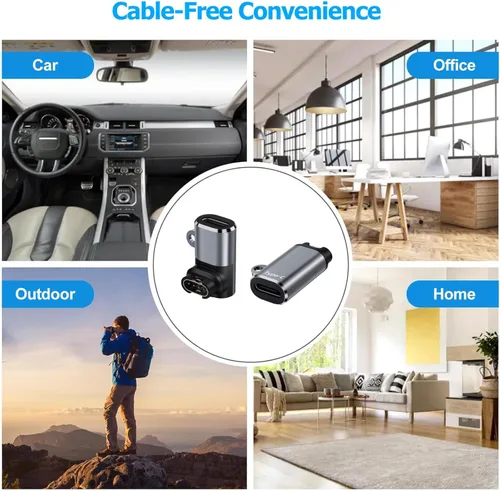 Vista 9 de Adaptador de cable de carga USB C a Garmin Watch, paquete de 4, cable de carga Garmin tipo C para Fenix 9 8 7 6 Pro Solar, Vivoactive 6 5 4S, Venu 3